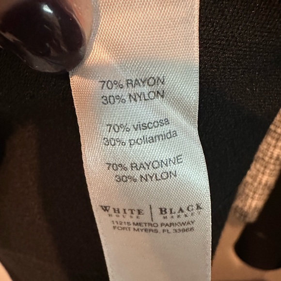 WHBM Black Cardigan w/ Metallic Buttons Size M - Picture 4 of 4